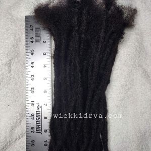 10in 50pr bundle Remy Human Hair loc Extensions | Wickkidrva